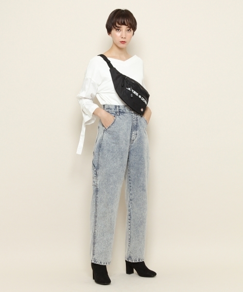 PAGEBOY（ページボーイ）の「袖切り替えプルオーバー（スウェット・レディース・ブラック/ベージュ/オフホワイト・FREE）」の4枚目の写真