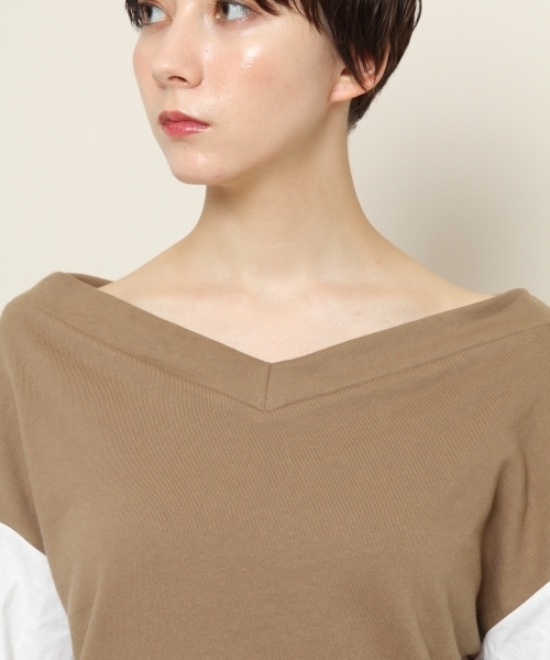 PAGEBOY（ページボーイ）の「袖切り替えプルオーバー（スウェット・レディース・ブラック/ベージュ/オフホワイト・FREE）」の11枚目の写真