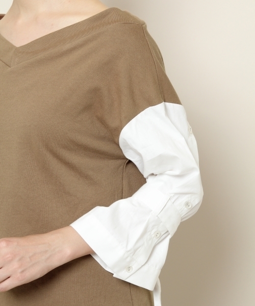 PAGEBOY（ページボーイ）の「袖切り替えプルオーバー（スウェット・レディース・ブラック/ベージュ/オフホワイト・FREE）」の12枚目の写真