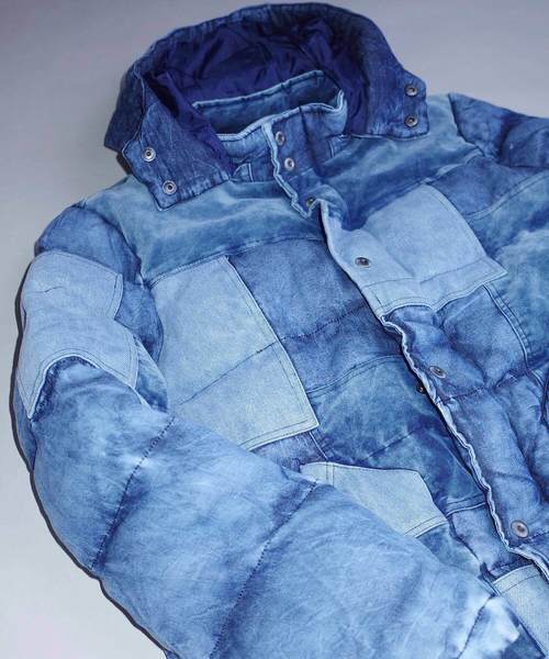 rovtski(ロフトスキー)の「rovtski デニムパッチワークブルゾン/DENIM PATCWORK ブルゾン(ダウンジャケット/コート・メンズ・ネイビー/サックスブルー・LARGE/MEDIUM)」の11枚目の写真