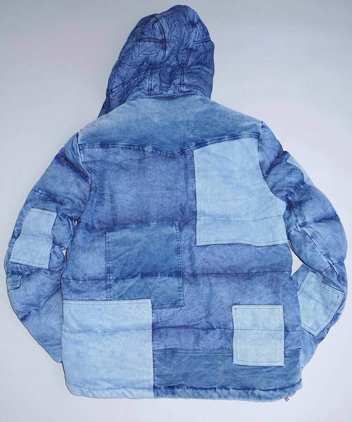 rovtski(ロフトスキー)の「rovtski デニムパッチワークブルゾン/DENIM PATCWORK ブルゾン(ダウンジャケット/コート・メンズ・ネイビー/サックスブルー・LARGE/MEDIUM)」の12枚目の写真