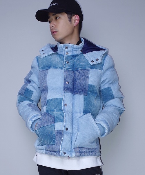 rovtski(ロフトスキー)の「rovtski デニムパッチワークブルゾン/DENIM PATCWORK ブルゾン(ダウンジャケット/コート・メンズ・ネイビー/サックスブルー・LARGE/MEDIUM)」の17枚目の写真