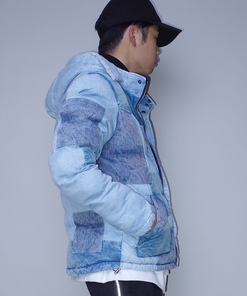 rovtski(ロフトスキー)の「rovtski デニムパッチワークブルゾン/DENIM PATCWORK ブルゾン(ダウンジャケット/コート・メンズ・ネイビー/サックスブルー・LARGE/MEDIUM)」の20枚目の写真