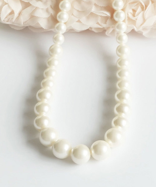DRESS STAR（ドレス スター）の「フェイクパールネックレス（ネックレス・レディース・ホワイト・フリー）」の6枚目の写真