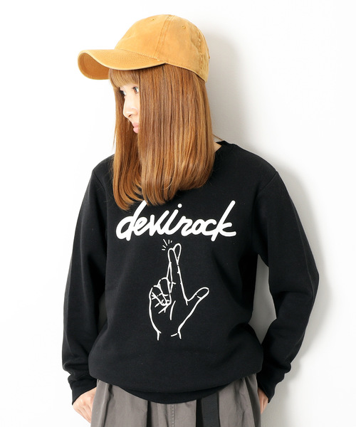 devirock(デビロック)の「コラボ企画第1弾 裏起毛プリントトレーナー ママサイズ(スウェット・レディース・その他1/その他2/その他4/その他3・M/L)」の4枚目の写真