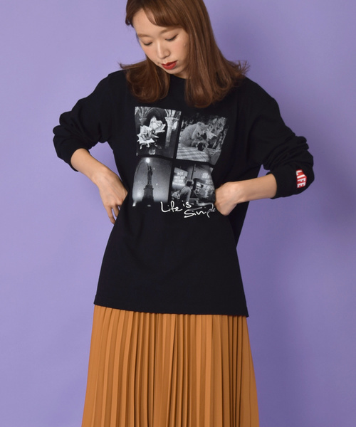 w closet(ダブルクローゼット)の「ロング丈プリーツスカート_(スカート・レディース・パープル/オレンジ/キャメル・FREE)」の17枚目の写真