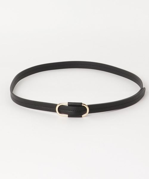 TODAYFUL（トゥデイフル）の「オーバルバックルベルト（ベルト・レディース・ブラック/カーキ・FREE）」の4枚目の写真