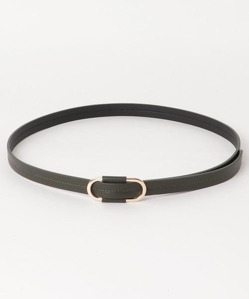 TODAYFUL（トゥデイフル）の「オーバルバックルベルト（ベルト・レディース・ブラック/カーキ・FREE）」の5枚目の写真