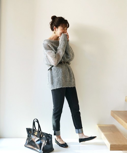 TODAYFUL（トゥデイフル）の「オーバルバックルベルト（ベルト・レディース・ブラック/カーキ・FREE）」の7枚目の写真