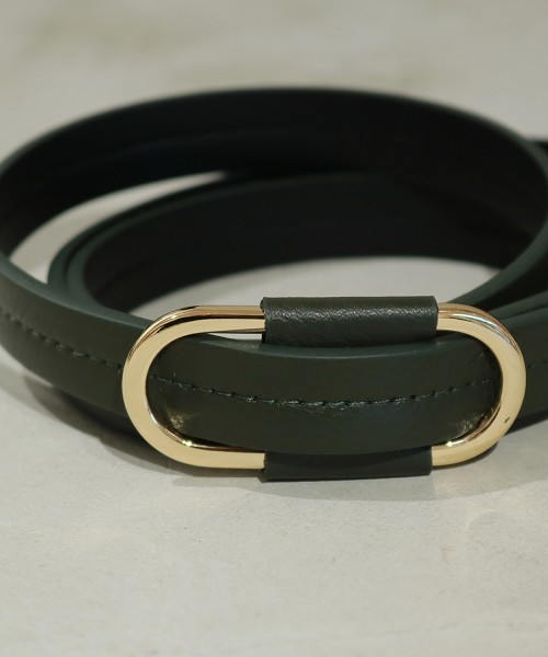 TODAYFUL（トゥデイフル）の「オーバルバックルベルト（ベルト・レディース・ブラック/カーキ・FREE）」の12枚目の写真