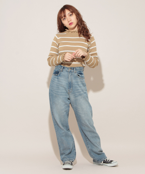 apres jour（アプレジュール）の「フリルハイネックリブニット【ZOZOTOWN限定アイテム】（ニット/セーター・レディース・ブラック/ベージュ/パープル/アイボリー/クリーム・フリー）」の14枚目の写真