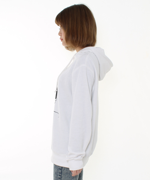 WEGO(ウィゴー)の「WEGO/キャラパーカー(ミッキーマウス)(パーカー・レディース・オフホワイト/杢グレー・FREE)」の4枚目の写真