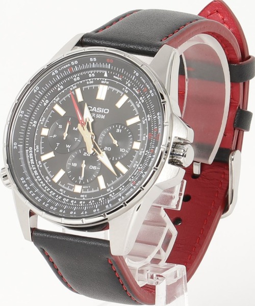 Casio カシオ の Casio カシオ 50m防水 マルチ アナログ レザーベルト Mtp Sw3l 1a Mtp Sw3l 2a Mtp Sw3l 7a アナログ腕時計 Wear