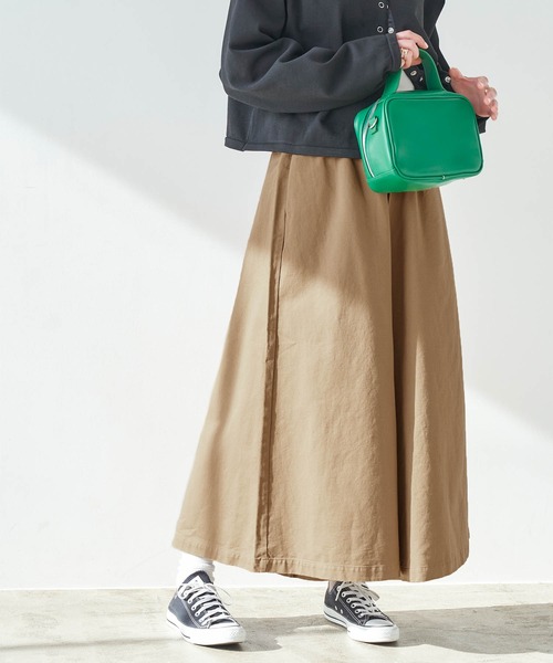 Chaco closet（チャコ クローゼット）の「リラクシングAラインフレアワイドパンツ（その他パンツ・レディース・ブラック/カーキ/ベージュ/ネイビー/ライトベージュ/ブラウン系その他/ブラック系その他/ベージュ系その他・FREE）」の5枚目の写真