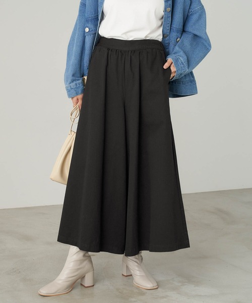 Chaco closet（チャコ クローゼット）の「リラクシングAラインフレアワイドパンツ（その他パンツ・レディース・ブラック/カーキ/ベージュ/ネイビー/ライトベージュ/ブラウン系その他/ブラック系その他/ベージュ系その他・FREE）」の15枚目の写真