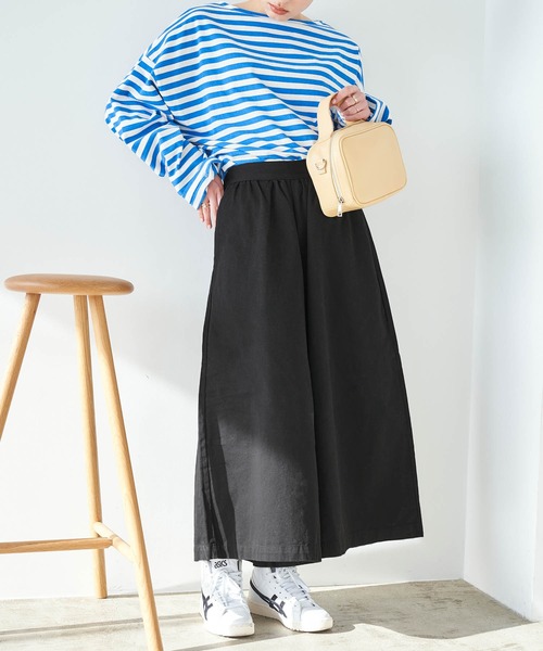 Chaco closet（チャコ クローゼット）の「リラクシングAラインフレアワイドパンツ（その他パンツ・レディース・ブラック/カーキ/ベージュ/ネイビー/ライトベージュ/ブラウン系その他/ブラック系その他/ベージュ系その他・FREE）」の18枚目の写真