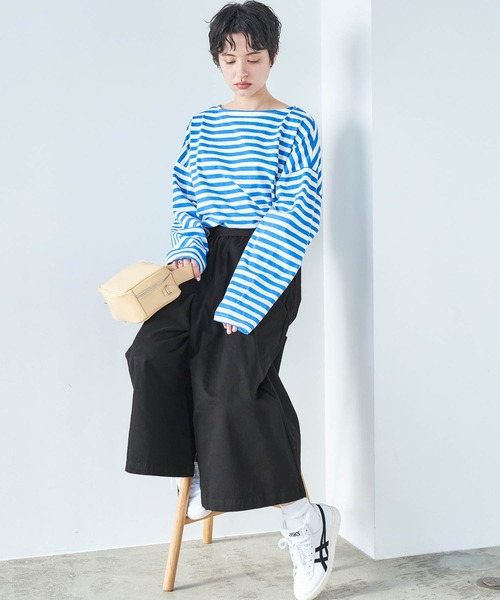 Chaco closet（チャコ クローゼット）の「リラクシングAラインフレアワイドパンツ（その他パンツ・レディース・ブラック/カーキ/ベージュ/ネイビー/ライトベージュ/ブラウン系その他/ブラック系その他/ベージュ系その他・FREE）」の17枚目の写真