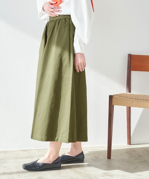 Chaco closet（チャコ クローゼット）の「リラクシングAラインフレアワイドパンツ（その他パンツ・レディース・ブラック/カーキ/ベージュ/ネイビー/ライトベージュ/ブラウン系その他/ブラック系その他/ベージュ系その他・FREE）」の12枚目の写真