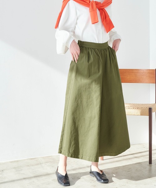 Chaco closet（チャコ クローゼット）の「リラクシングAラインフレアワイドパンツ（その他パンツ・レディース・ブラック/カーキ/ベージュ/ネイビー/ライトベージュ/ブラウン系その他/ブラック系その他/ベージュ系その他・FREE）」の13枚目の写真