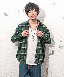 MinoriTY | オーバーサイズチェックシャツ/長袖(シャツ/ブラウス)
