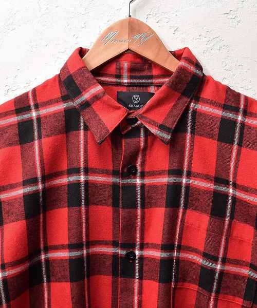 MinoriTY（マイノリティ）の「オーバーサイズチェックシャツ/長袖（シャツ/ブラウス・メンズ・グリーン/ブラック/イエロー/レッド・L/M）」の15枚目の写真