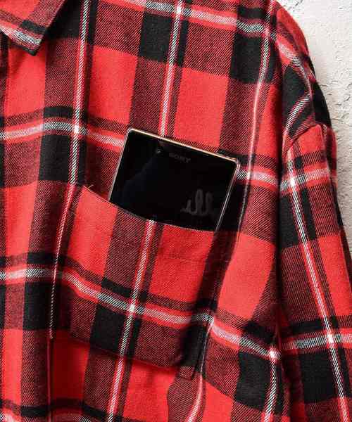 MinoriTY（マイノリティ）の「オーバーサイズチェックシャツ/長袖（シャツ/ブラウス・メンズ・グリーン/ブラック/イエロー/レッド・L/M）」の16枚目の写真