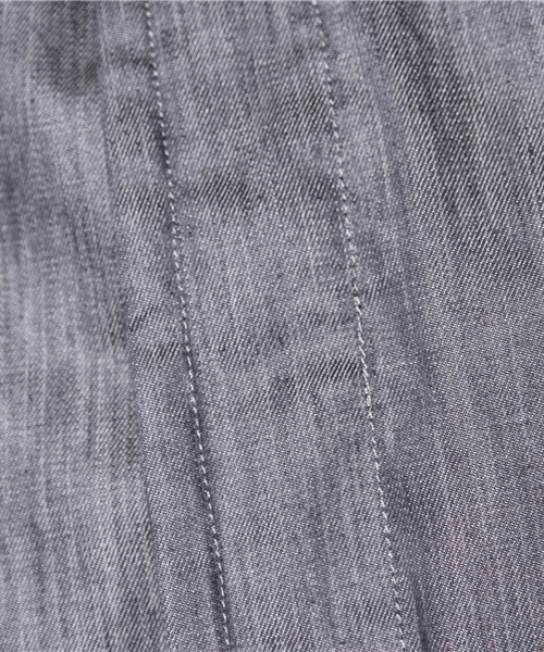 WHO'S WHO gallery（フーズフーギャラリー）の「2WAYデニムステンカラー（ステンカラーコート・レディース・グレー/ネイビー・FREE）」の16枚目の写真