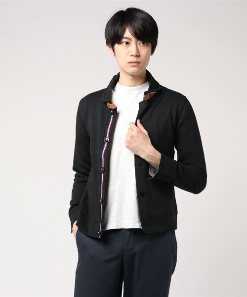 STYLEBLOCK（スタイルブロック）の「ショールカラーカットジャケット（その他アウター・メンズ・ブラック/ベージュ・M/L）」の2枚目の写真