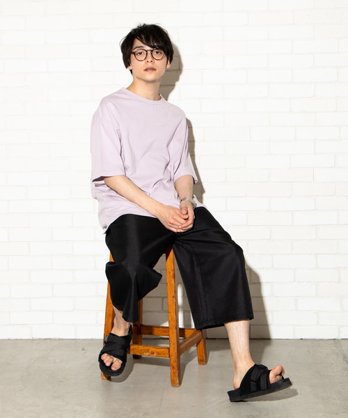 WEGO（ウィゴー）の「WEGO/ピグメント無地Tシャツ（Tシャツ/カットソー・メンズ・ベージュ/パープル/スミクロ・LARGE/MEDIUM）」の17枚目の写真