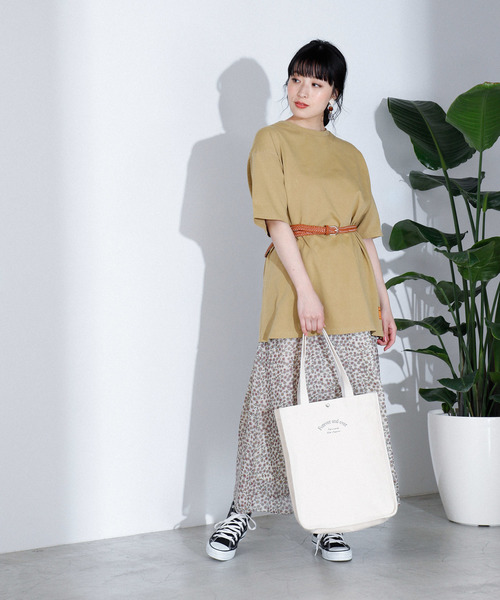 WEGO（ウィゴー）の「WEGO/ピグメント無地Tシャツ（Tシャツ/カットソー・メンズ・ベージュ/パープル/スミクロ・LARGE/MEDIUM）」の8枚目の写真