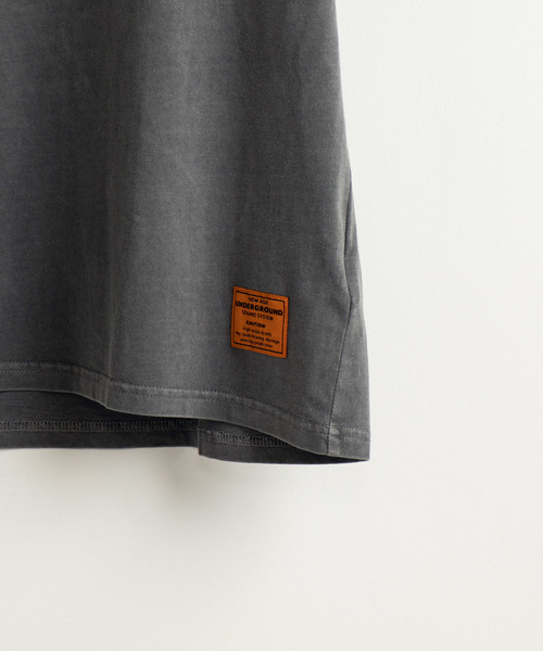 WEGO（ウィゴー）の「WEGO/ピグメント無地Tシャツ（Tシャツ/カットソー・メンズ・ベージュ/パープル/スミクロ・LARGE/MEDIUM）」の9枚目の写真