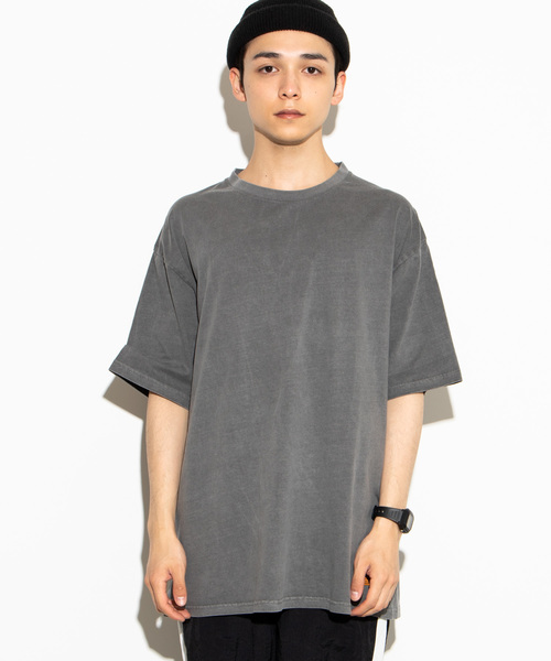 WEGO（ウィゴー）の「WEGO/ピグメント無地Tシャツ（Tシャツ/カットソー・メンズ・ベージュ/パープル/スミクロ・LARGE/MEDIUM）」の22枚目の写真