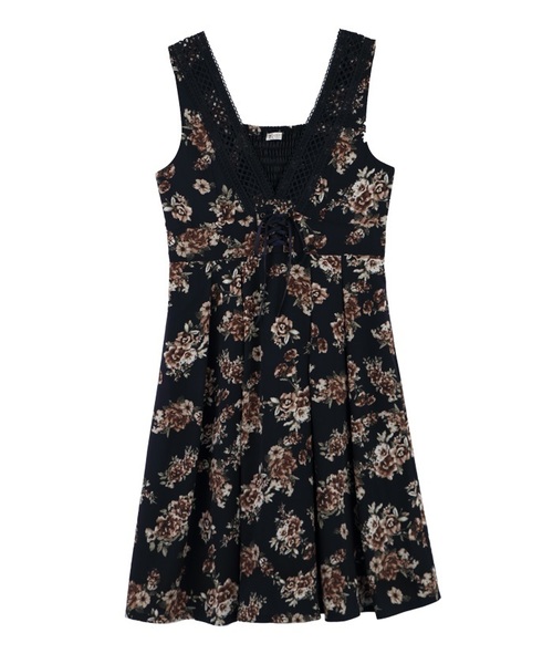 axes femme(アクシーズファム)の「クラシック花柄ジャンスカ axes femme(アクシーズファム)の「クラシック花柄ジャンスカ