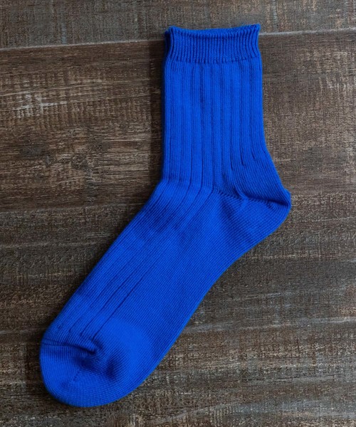 HARUSAKU(ハルサク)の「HARUSAKU RIB HALF SOCKS:ハルサク リブハーフソックス(ソックス/靴下・メンズ・ブラック/オフホワイト/マスタード/レッド/ブルー/イエロー/ミント/バイオレット・L/M/S)」の11枚目の写真