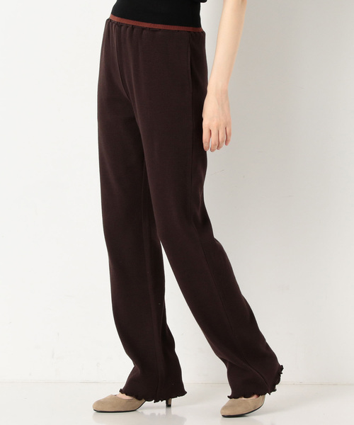 archives（アルシーヴ）の「ワッフルパンツ（その他パンツ・レディース・グレー系その他/ブラウン/パープル・MEDIUM）」の2枚目の写真