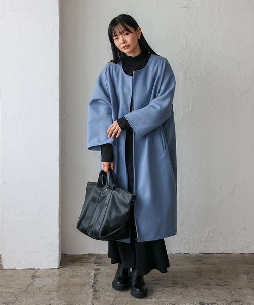 VitaFelice（ヴィータフェリーチェ）の「マチ広2wayテープハンドルトートバッグ（M）（トートバッグ・レディース・ブラック/グレー/アイボリー/ベージュ系その他/ブラウン・FREE）」の17枚目の写真