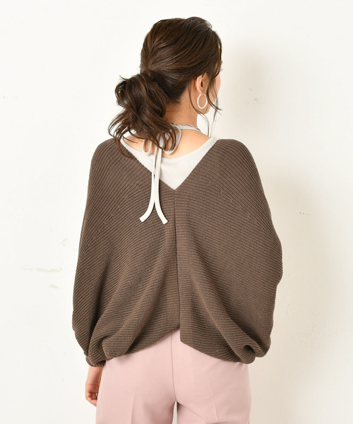 DouDou(ドゥドゥ)の「片畦ボレロカーディガン(カーディガン/ボレロ・レディース・ベージュ/ブラウン・FREE)」の22枚目の写真