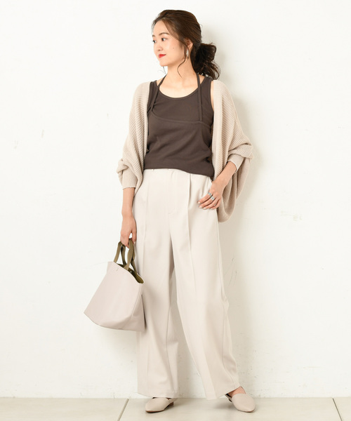 DouDou(ドゥドゥ)の「片畦ボレロカーディガン(カーディガン/ボレロ・レディース・ベージュ/ブラウン・FREE)」の17枚目の写真