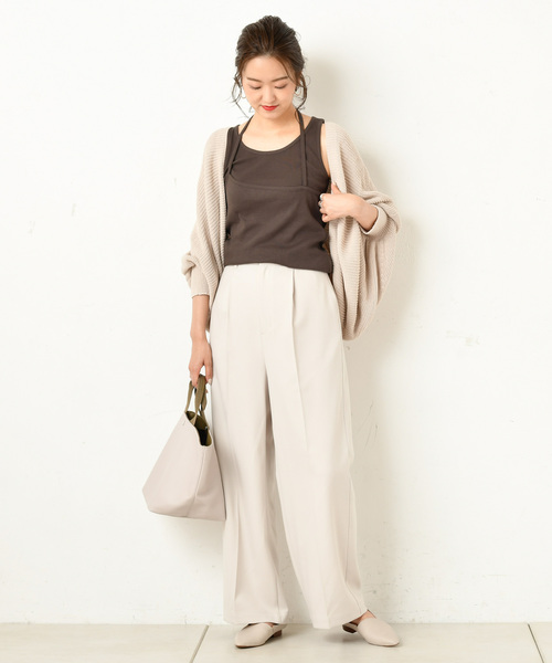 DouDou(ドゥドゥ)の「片畦ボレロカーディガン(カーディガン/ボレロ・レディース・ベージュ/ブラウン・FREE)」の16枚目の写真