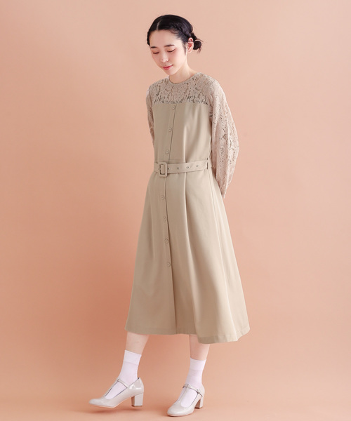 セール ブランド古着 長袖ワンピース ワンピース Merlot Plus メルロープリュス のファッション通販 Zozoused