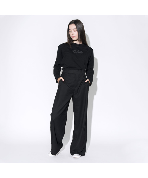 KLON(クローン)の「KLON LONG T FRAME LOGO BLACK(Tシャツ/カットソー・レディース・ブラック・SMALL/MEDIUM/LARGE/X-LARGE/XX-LARGE)」の6枚目の写真