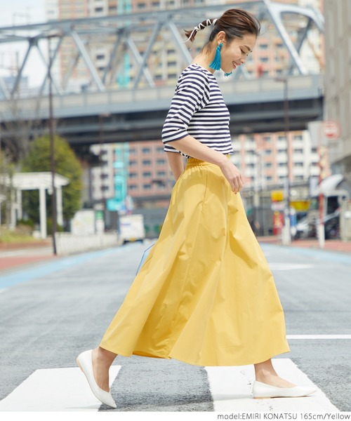 coca（coca）（コカ）の「ハリ感ミモレ丈スカート（スカート・レディース・ブラック/ベージュ/ピンク/イエロー・ONE SIZE）」の15枚目の写真