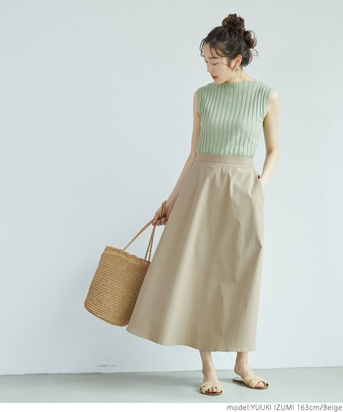 coca（coca）（コカ）の「ハリ感ミモレ丈スカート（スカート・レディース・ブラック/ベージュ/ピンク/イエロー・ONE SIZE）」の8枚目の写真