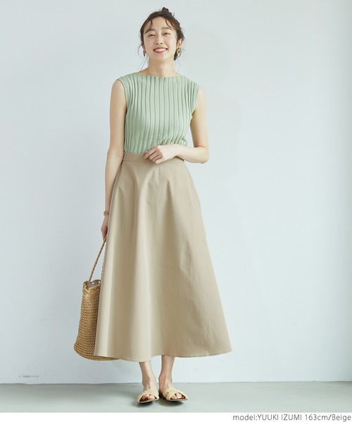 coca（coca）（コカ）の「ハリ感ミモレ丈スカート（スカート・レディース・ブラック/ベージュ/ピンク/イエロー・ONE SIZE）」の9枚目の写真