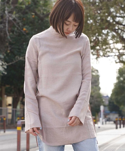 AERON(アーロン)の「AERON 777-81810 BLOUSE(シャツ/ブラウス・レディース・ベージュ・34inch/36inch)」の1枚目の写真
