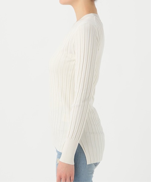 Deuxieme Classe /Silk RIB クルーネックプルオーバー Deuxieme Classe Silk RIB クルーネック プルオーバー