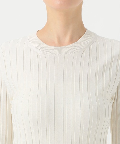 Deuxieme Classe /Silk RIB クルーネックプルオーバー Deuxieme Classe Silk RIB クルーネック プルオーバー