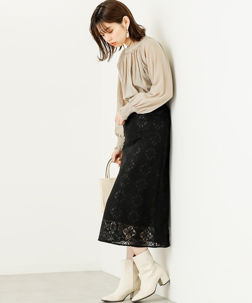 natural couture(ナチュラルクチュール)の「【WEB限定カラー有り】楊柳ガーゼギャザーブラウス(シャツ/ブラウス・レディース・ホワイト/ベージュ/サックスブルー/ミント/ブラック・FREE)」の16枚目の写真