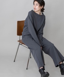 Munich | ハイテンションサーキュラーリブ　ラウンドネックプルオーバー(Tシャツ/カットソー)