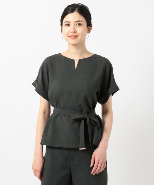 J.PRESS Ladies(J.プレス レディス)の「【接触冷感】マルソースパンボイル ブラウス(シャツ/ブラウス・レディース・ネイビー系/ブラウン系・XS)」の17枚目の写真